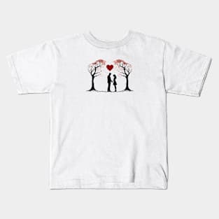 Hidden Feelings - Romantic Valentine's Day Kids T-Shirt